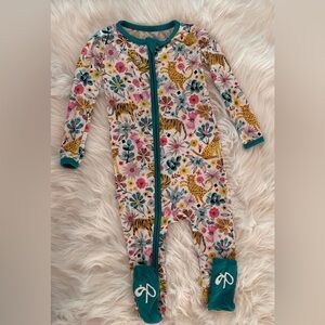 EUC Birdie Bean Ivy Tigers Convertible Romper 2T